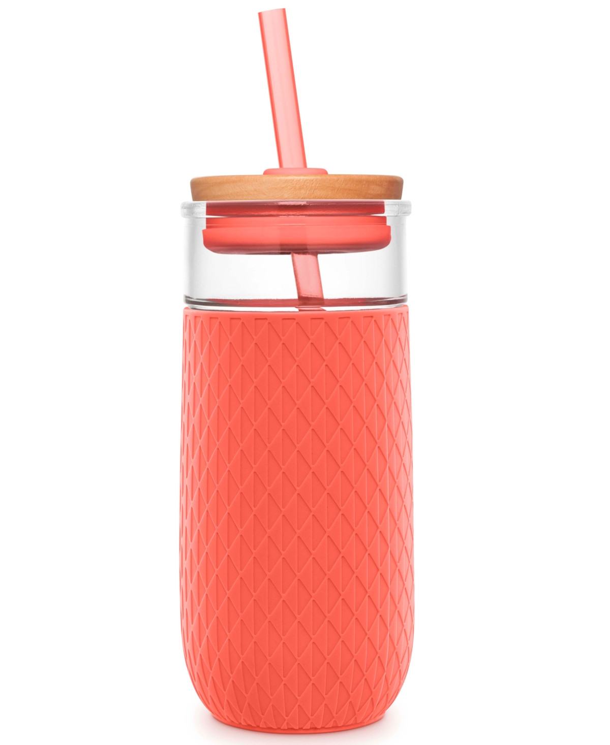 Ello Devon 18-Oz. Glass Tumbler with Silicone Protection & Straw | Macys (US)