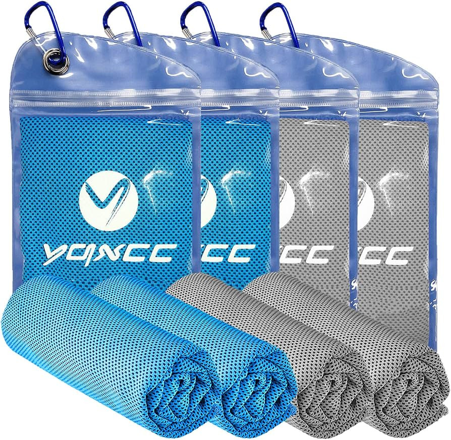 YQXCC 2 Pack Cooling Towels, 120x30 cm, Ice Cool Microfibre Towel for Neck | Amazon (UK)