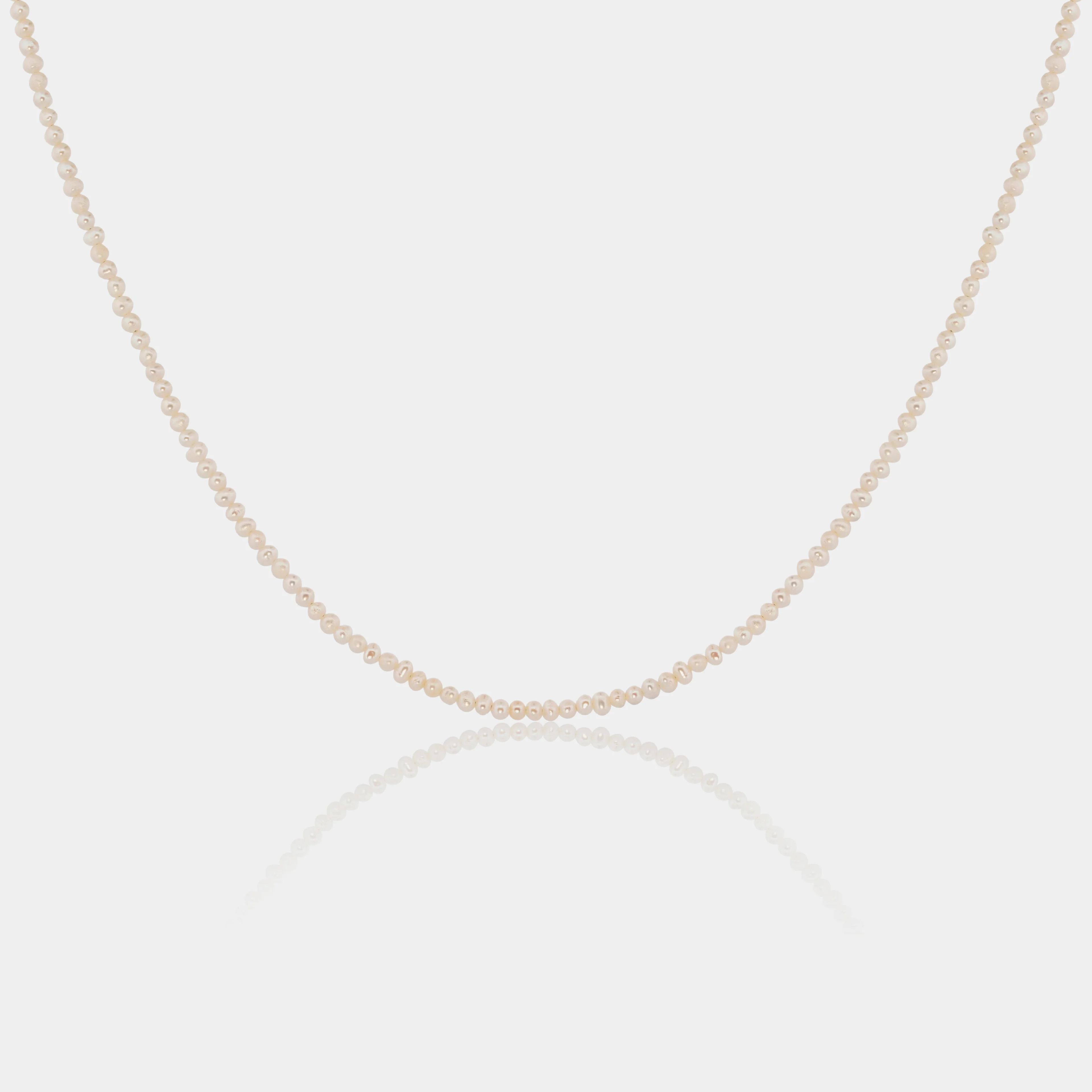 Tiny Pearl Choker Necklace | LINK'D THE LABEL