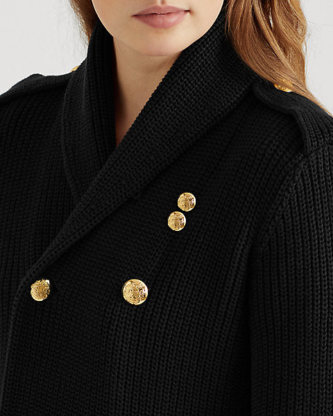 Double-Breasted Cotton Jumper | Ralph Lauren (UK)