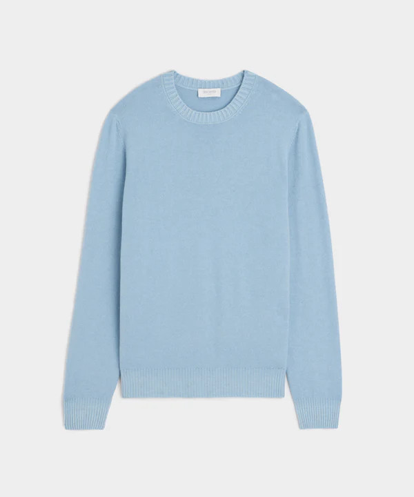 Italian Garment Dyed Wool Cashmere Crewneck Sweater | Todd Snyder