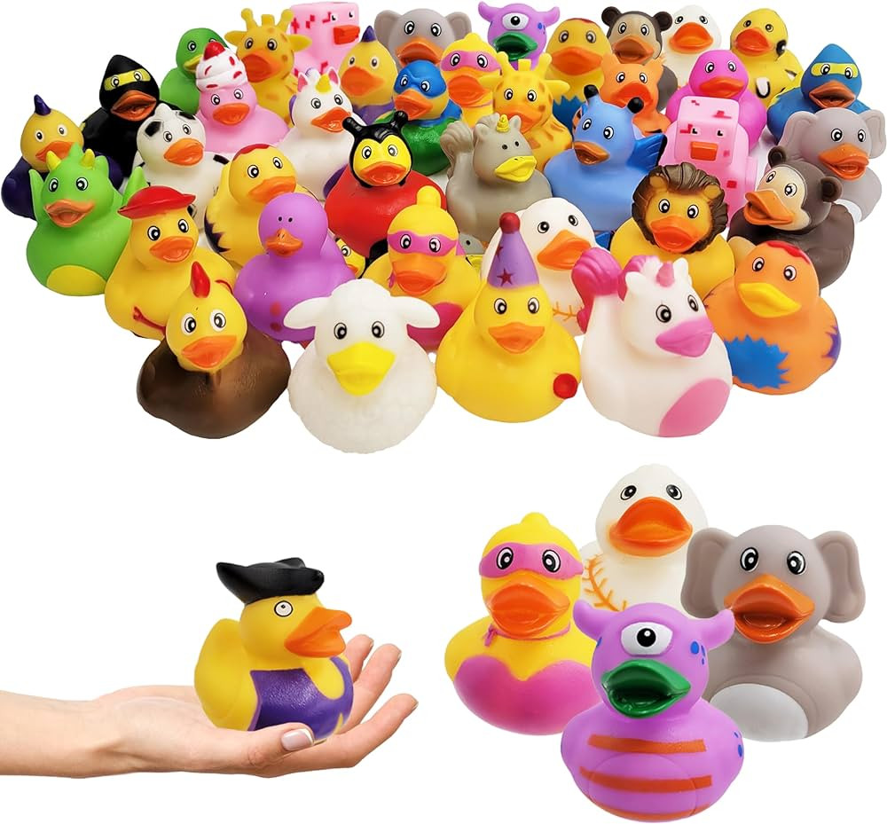 The Dreidel Company Assortment Rubber Duck Toy Duckies for Kids, Bath Birthday Gifts Baby Showers... | Amazon (US)