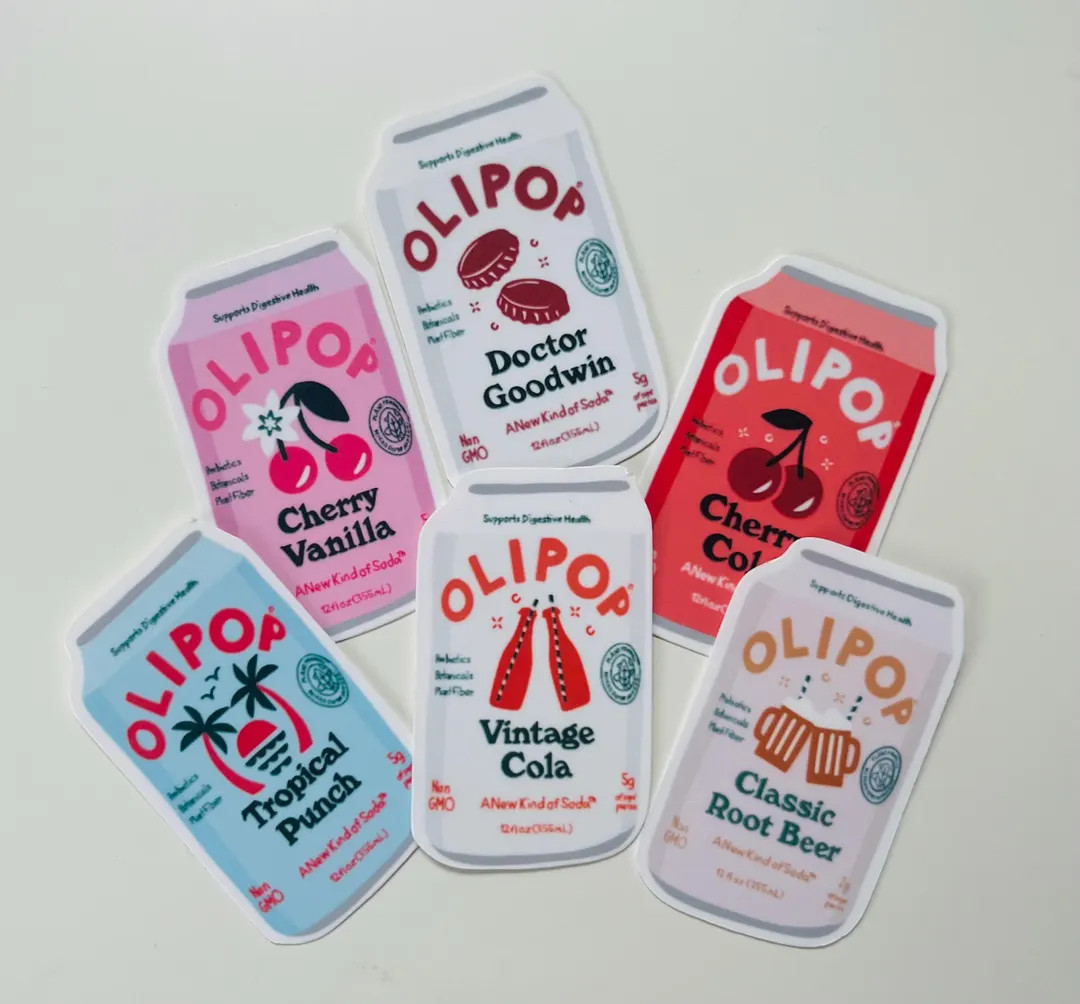 Olipop Various Flavors Stickers - Etsy | Etsy (US)