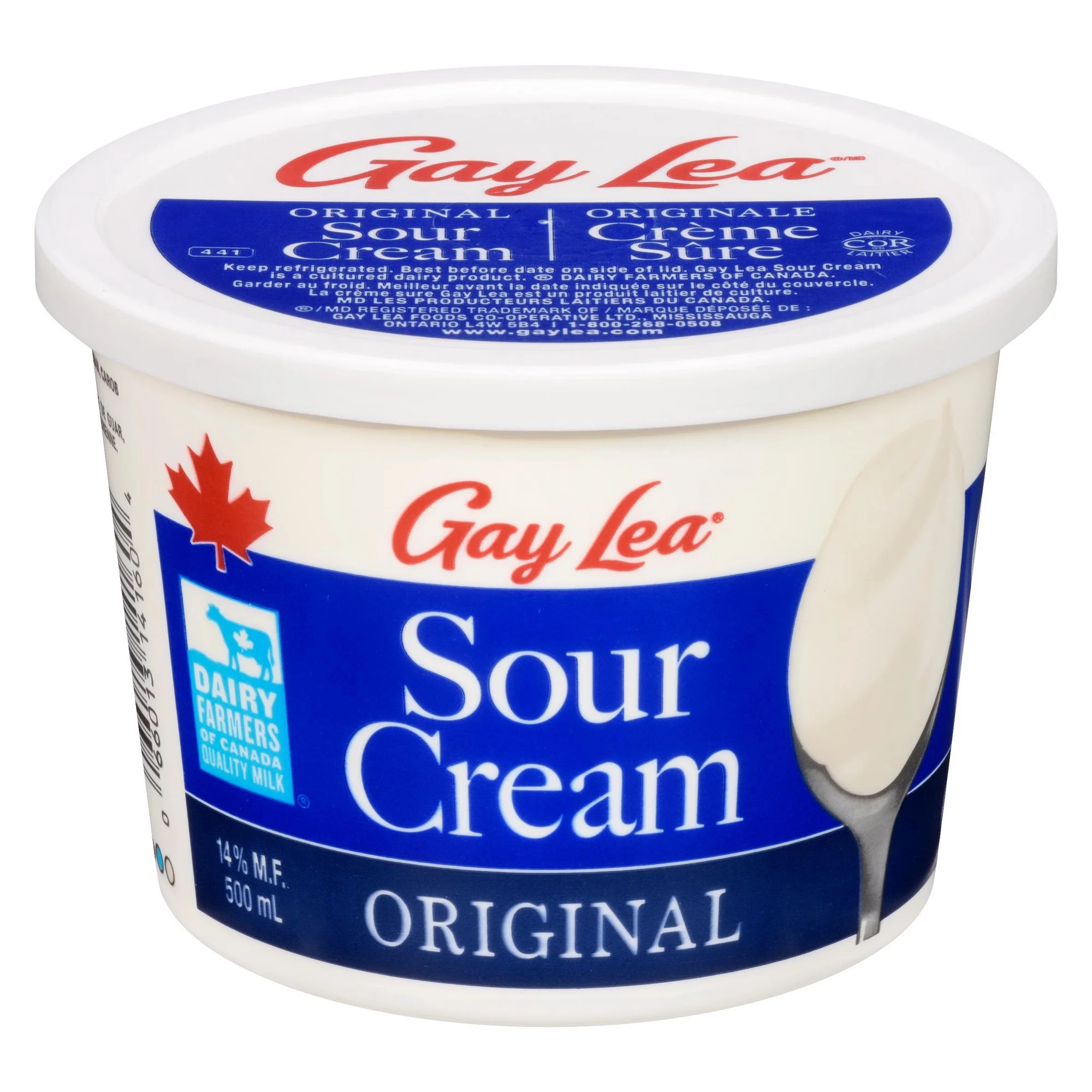 Gay Lea Foods Gay Lea Sour Cream 14% M.F., 500 mL | Walmart (CA)