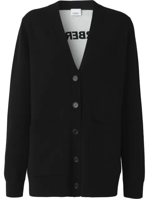 Burberry V-neck button-fastening Cardigan - Farfetch | Farfetch Global
