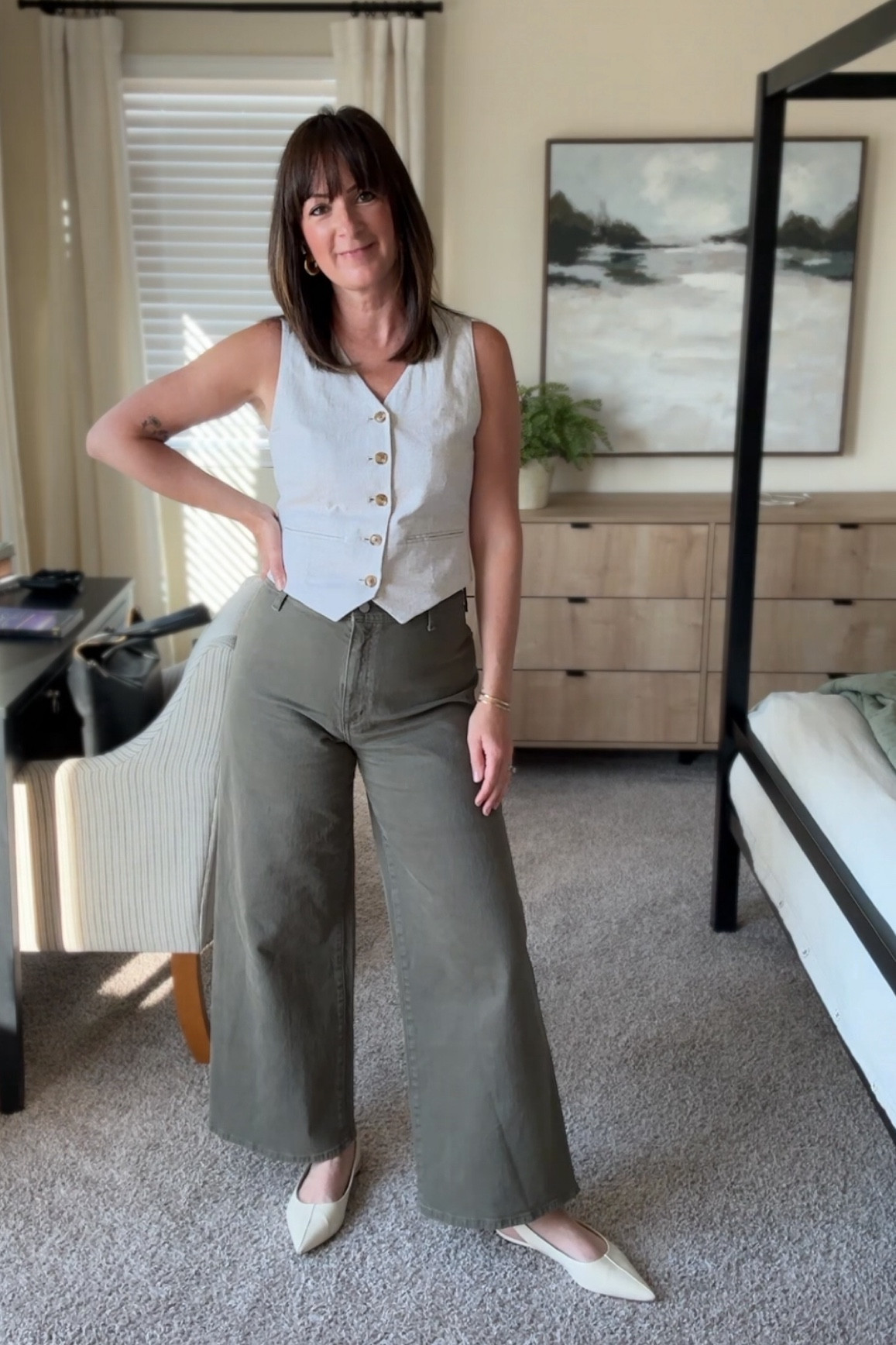 Back in the Target jeans today! I love the cropped length and cut of these jeans. 😍 And is anyone else embracing vests again this summer? I’m loving this linen blend one  

#LTKOver40 #LTKStyleTip #LTKSeasonal