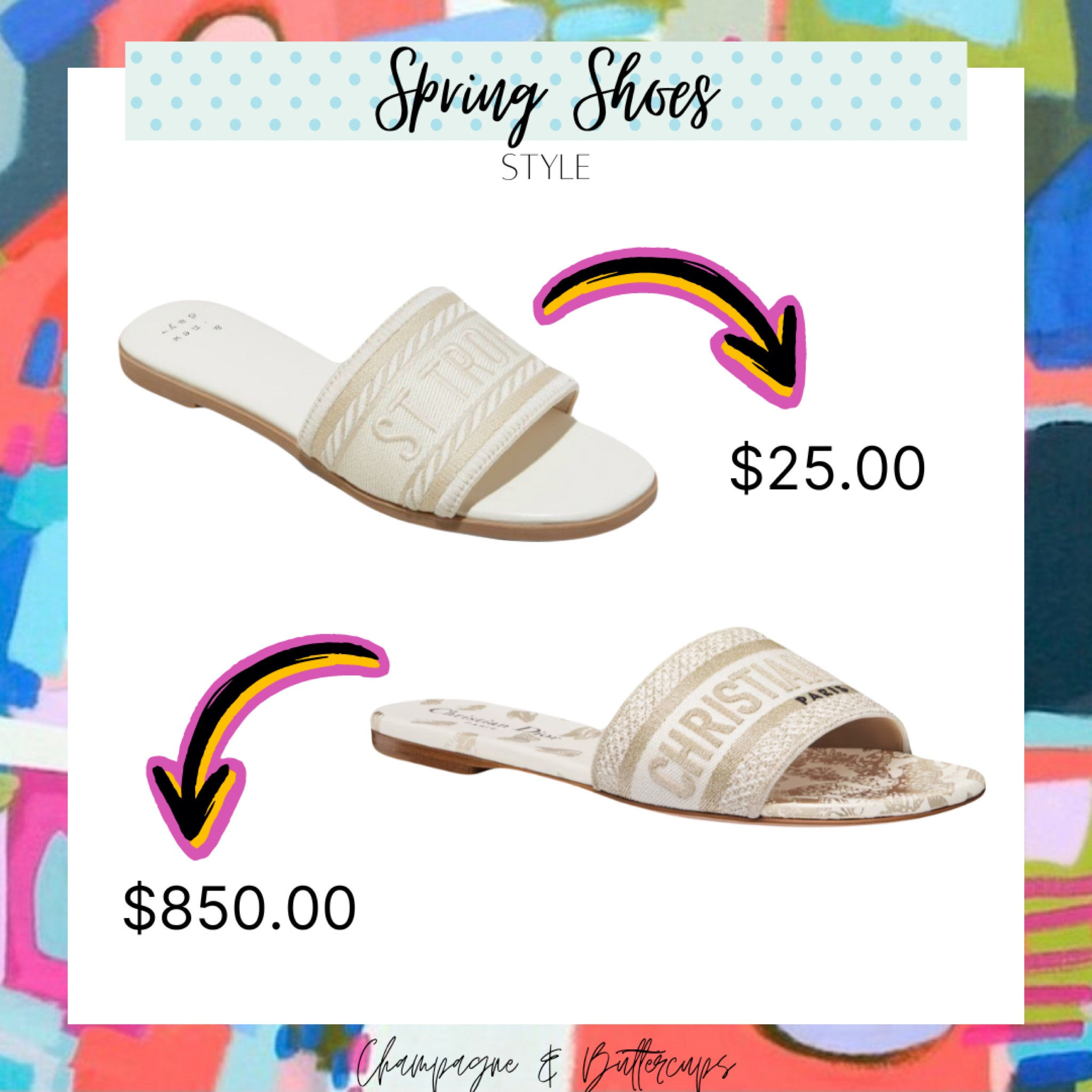 ✨Designer inspired!!! These new slides are so similar to the Dior slides that retail for $850.00! Grab them before they’re gone! They come in a couple color options.

#springshoes #springsandals #springslides #slides #designerinspired #designerdupe #targetshoes #dior #diorslides

#LTKover40 #LTKSeasonal #LTKshoecrush