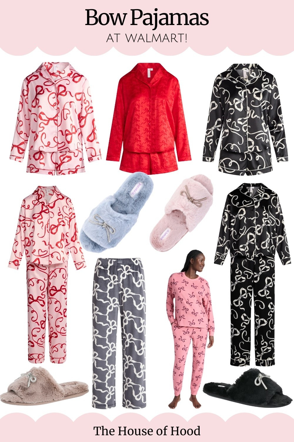 The cutest bow pajamas and slippers all from Walmart! These are perfect for the holidays! 

#LTKSeasonal #LTKStyleTip #LTKFindsUnder50