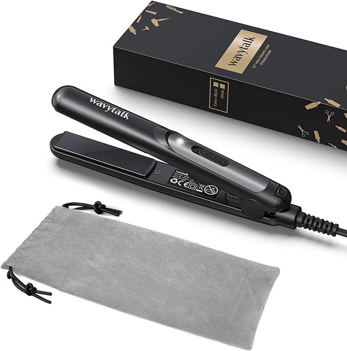 Wavytalk Mini Flat Iron 0.7 Inch Ceramic Small Hair Straightener for Short Hair, Curls Bangs, Tra... | Amazon (US)