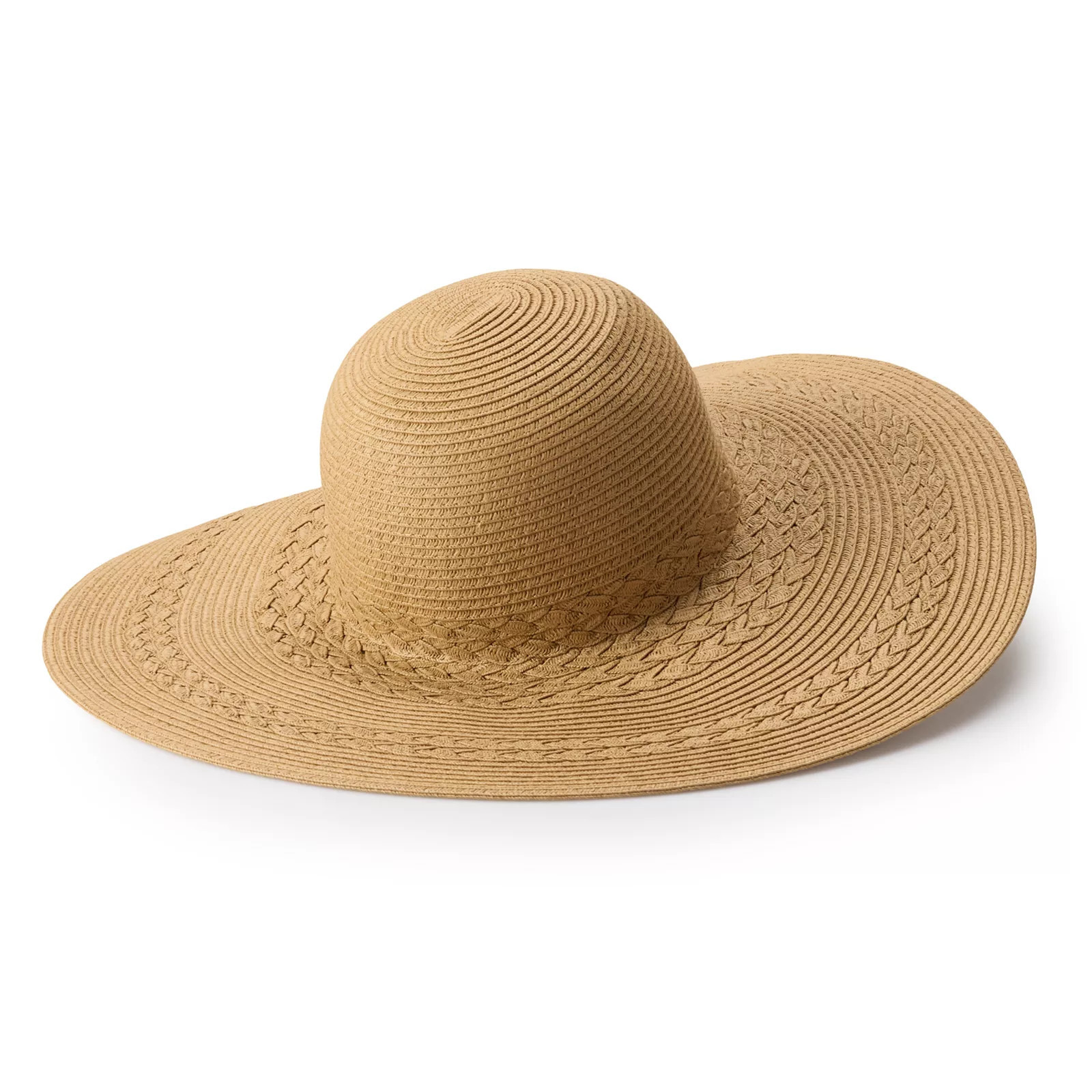 Women's LC Lauren Conrad Braided Wave Floppy Hat, Natural | Kohl's