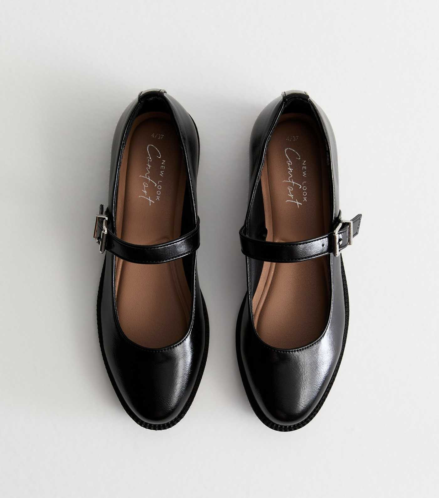 Black Leather-Look Mary Jane Shoes
						
						Add to Saved Items
						Remove from Saved Items | New Look (UK)