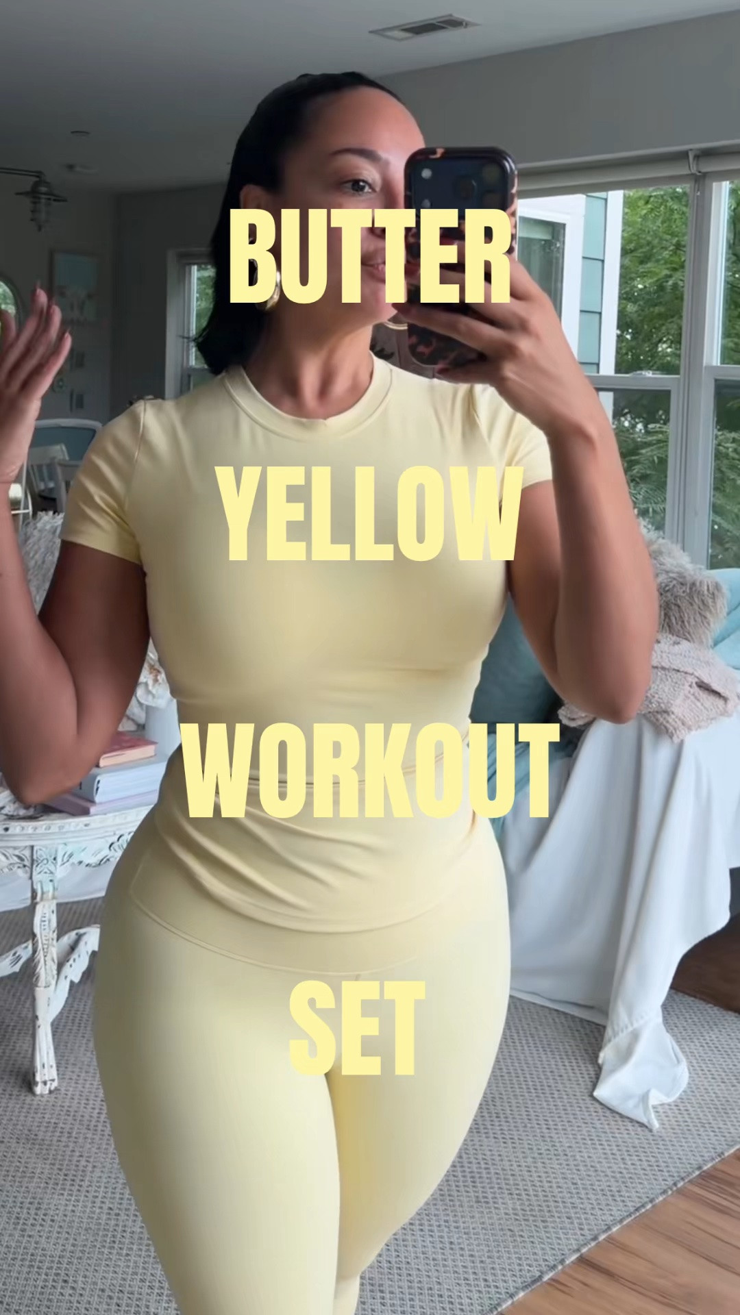BUTTER YELLOW WORKOUT SET 🧈

WHERE TO WEAR IT: gym, Pilates, yoga, errands, hot girl walk
STRETCH: Yes
TRUE TO SIZE: Runs small, size up
OVERALL FIT: Tight, size up if you’re curvy 
PETITE FRIENDLY: Yes

Sizing ⬇️
5’3 
Bust: 32DD
Waist: 27”
Hips: 42”
Wearing Size L

Make sure you download the ✨FREE✨ LTK app and follow me @heyrissyrozay for all my style and beauty finds 🫶🏽

over 40 outfit 
petite curvy outfits

#LTKActive #LTKOver40 #LTKPetite