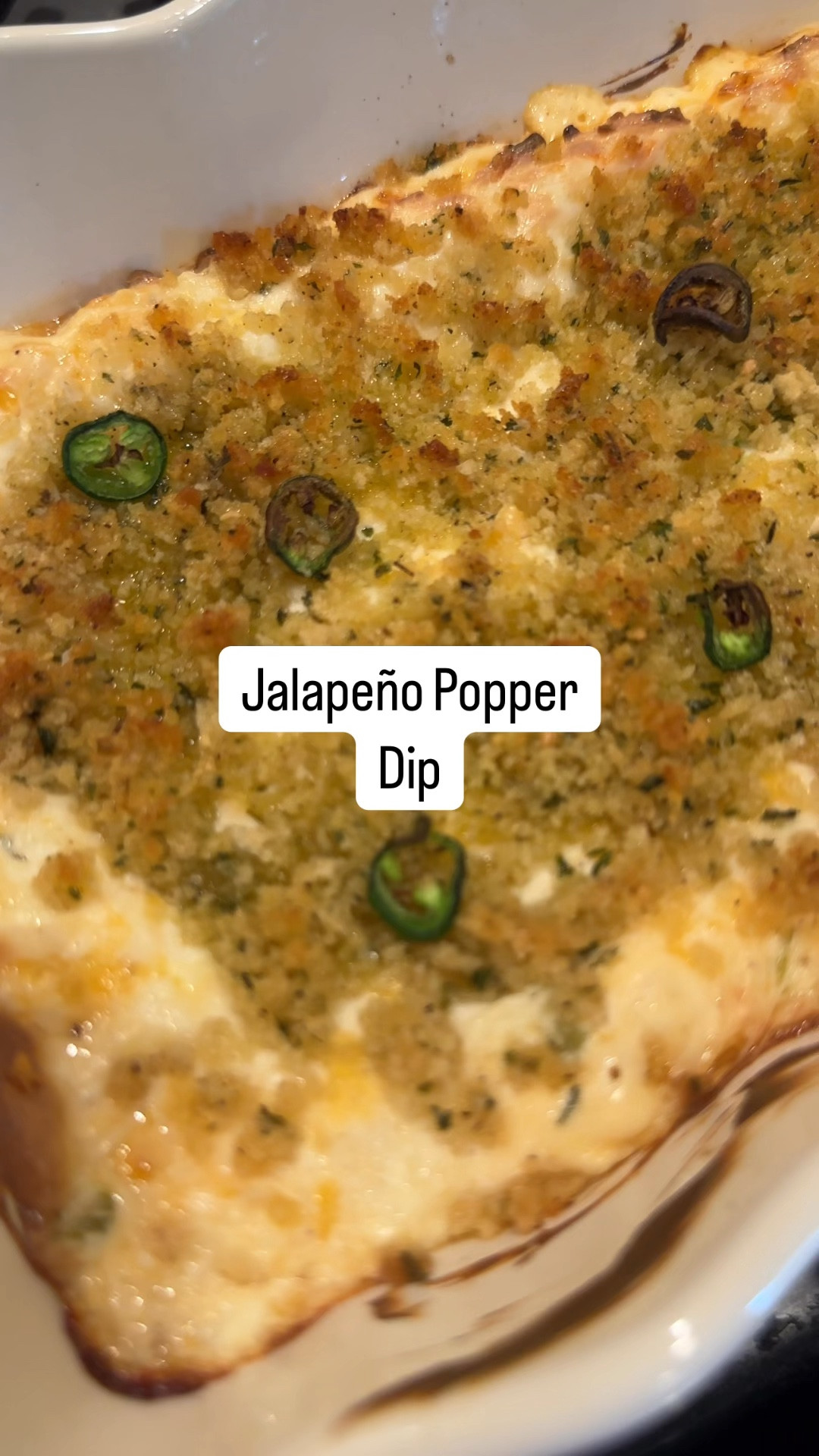 Jalapeño Popper Dip

1 block of reduced fat cream cheese 
3/4 cup light sour cream 
1 cup freshly shredded Monterey Jack cheese 
1 cup freshly shredded cheddar cheese
1-2 jalapeños, diced. Seeds omitted, or add to your desired heat liking. 
1 tsp garlic powder
1/2 tsp cracked pepper 
1/2 tsp salt
1 tsp Gibsons seasoning blend 

1/3 cup panko
2 tbs olive oil

9x11 glass dish

1. Pre heat oven to 375°.
2. To a bowl or mixer add the cream cheese and sour cream. Mix until well combined. 
3. Add in seasonings, jalapeños and cheeses. Mix well. 
4. Spread into a greased baking dish. 
5. Mix together panko and olive oil until it has the texture of wet sand. Sprinkle on top. 
6. Bake for 25-35 minutes until bubbling. Broil for 1 minute at the end to get the top golden brown. 

Serve with pita crackers, pretzels and veggies. 

#LTKHome #LTKVideo #LTKFamily