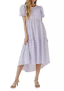 Plaid Midi Dress | Belk