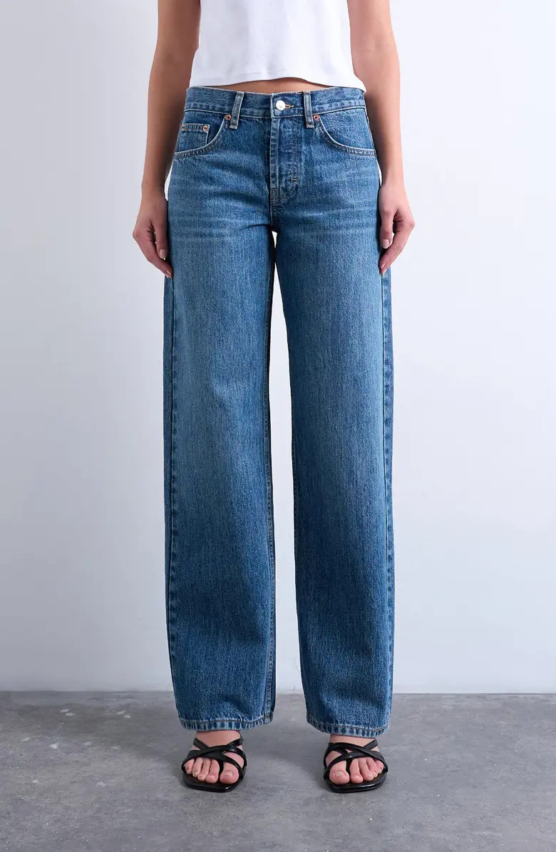 Low Rise Straight Leg Jeans | Nordstrom