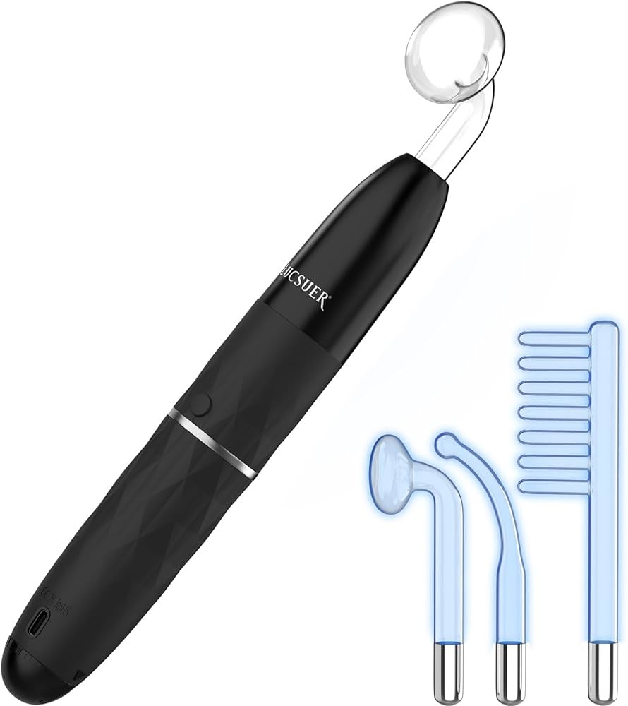 OxyGlow 2 Cordless High Frequency Facial Machine, ProFacialWand Clinical Skin Therapy Wand - Xeno... | Amazon (US)