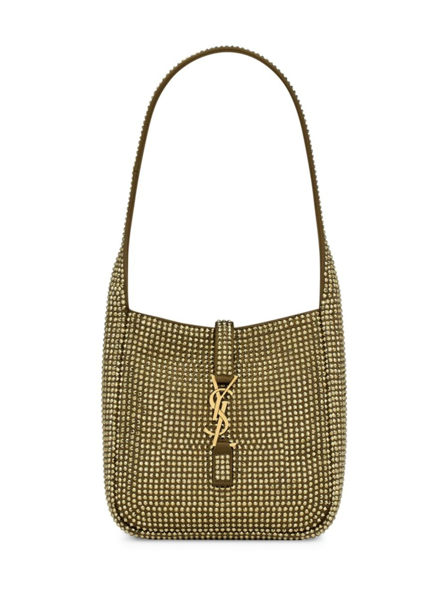 Le 5 a 7 Supple Baby Bag in Silk Satin and Crystals | Saks Fifth Avenue