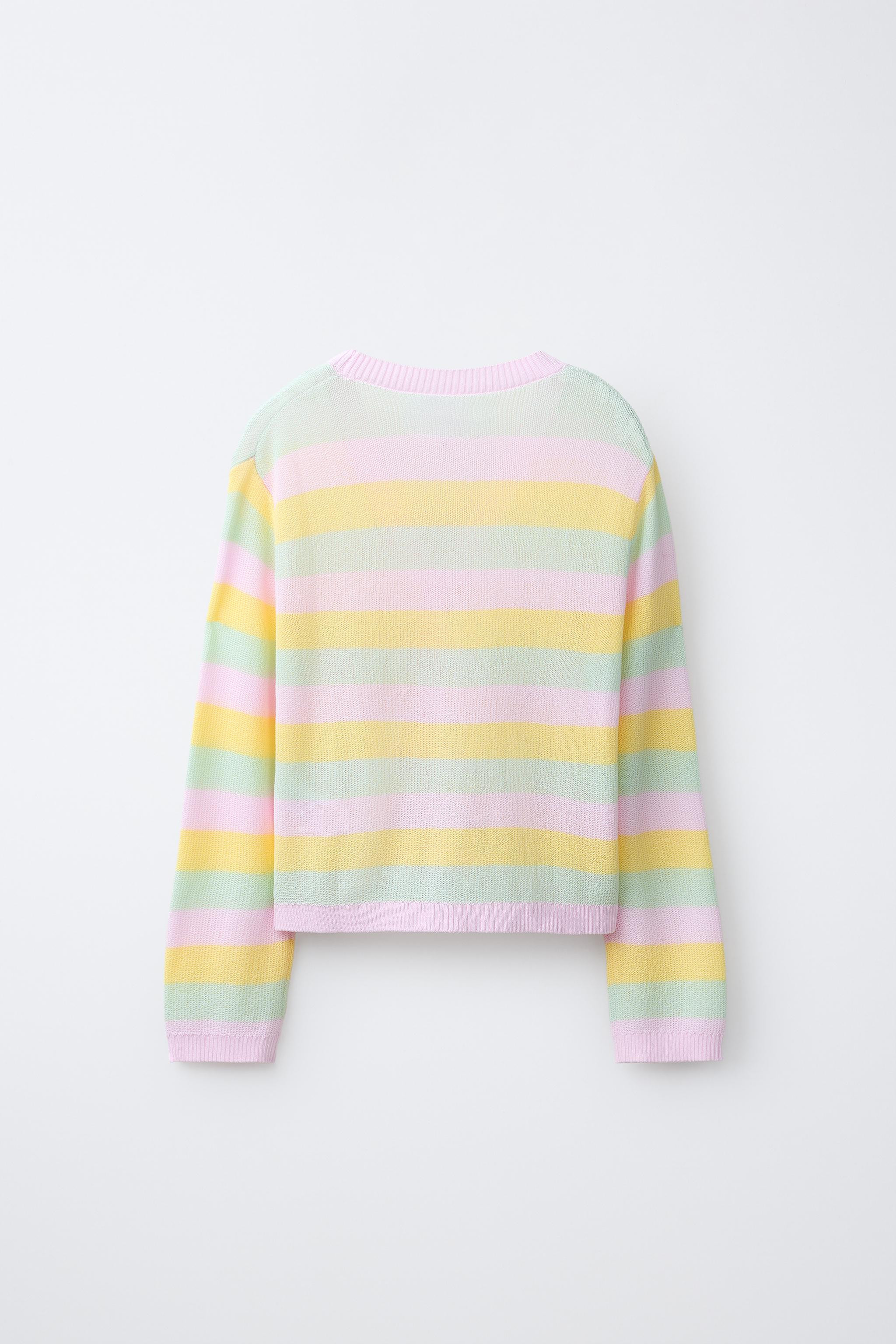 STRIPED KNIT CARDIGAN | Zara UK