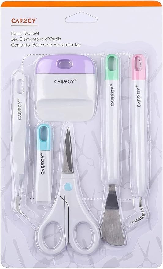 CAREGY Craft Vinyl Weeding Tools Set, Precision Craft Tools Kit, Weeding Kits for Cricut/Silhouet... | Amazon (US)