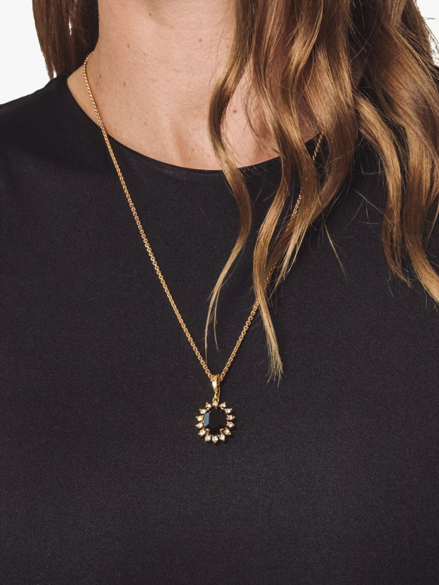 Eclectica Pre-Loved Crystal Pendant Necklace, Dated Circa 1980s | John Lewis (UK)