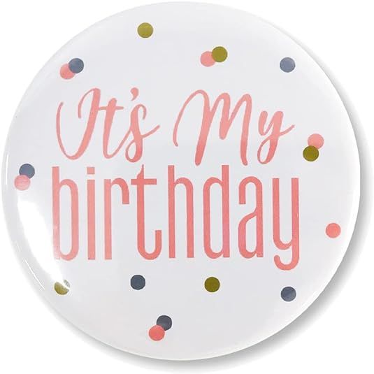 It's My Birthday Button Baby Kids Boy Girls Happy Birthday Badge Pins | Amazon (US)