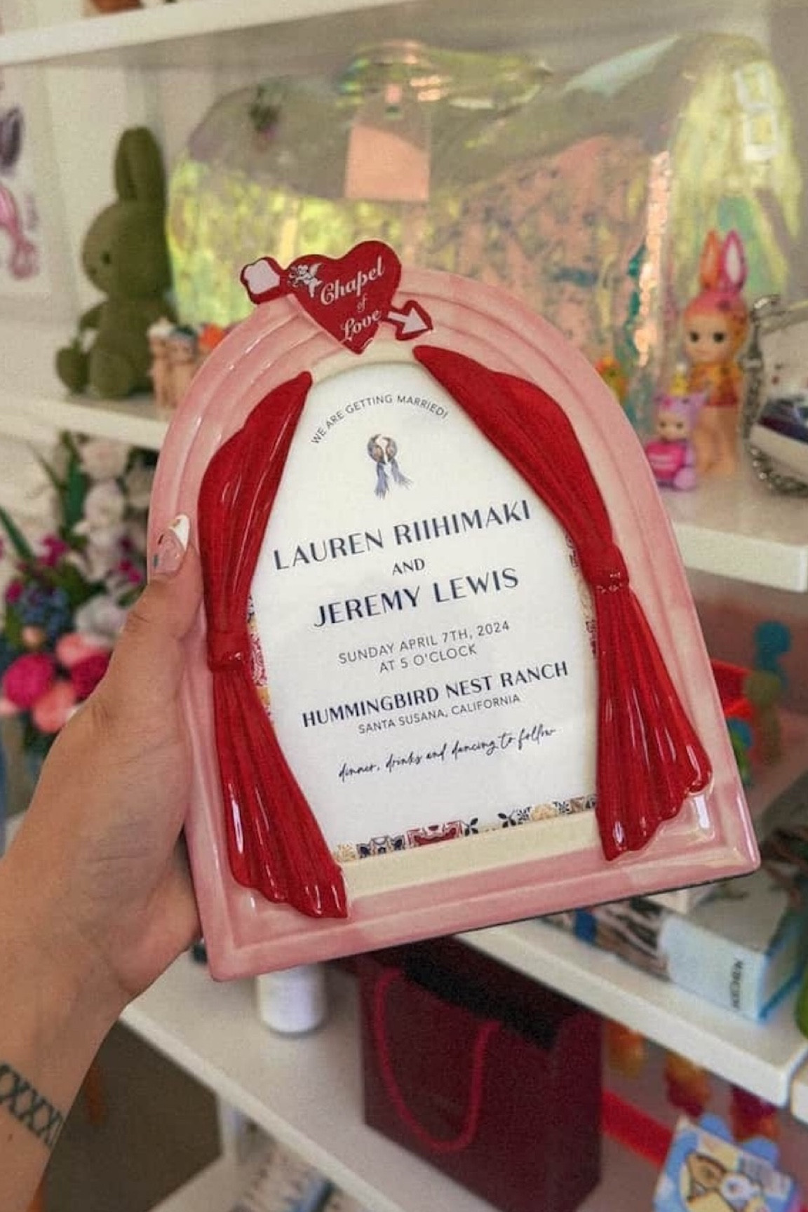 scooped this frame up yesterday to hold our wedding invite!en

#LTKHome #LTKWedding