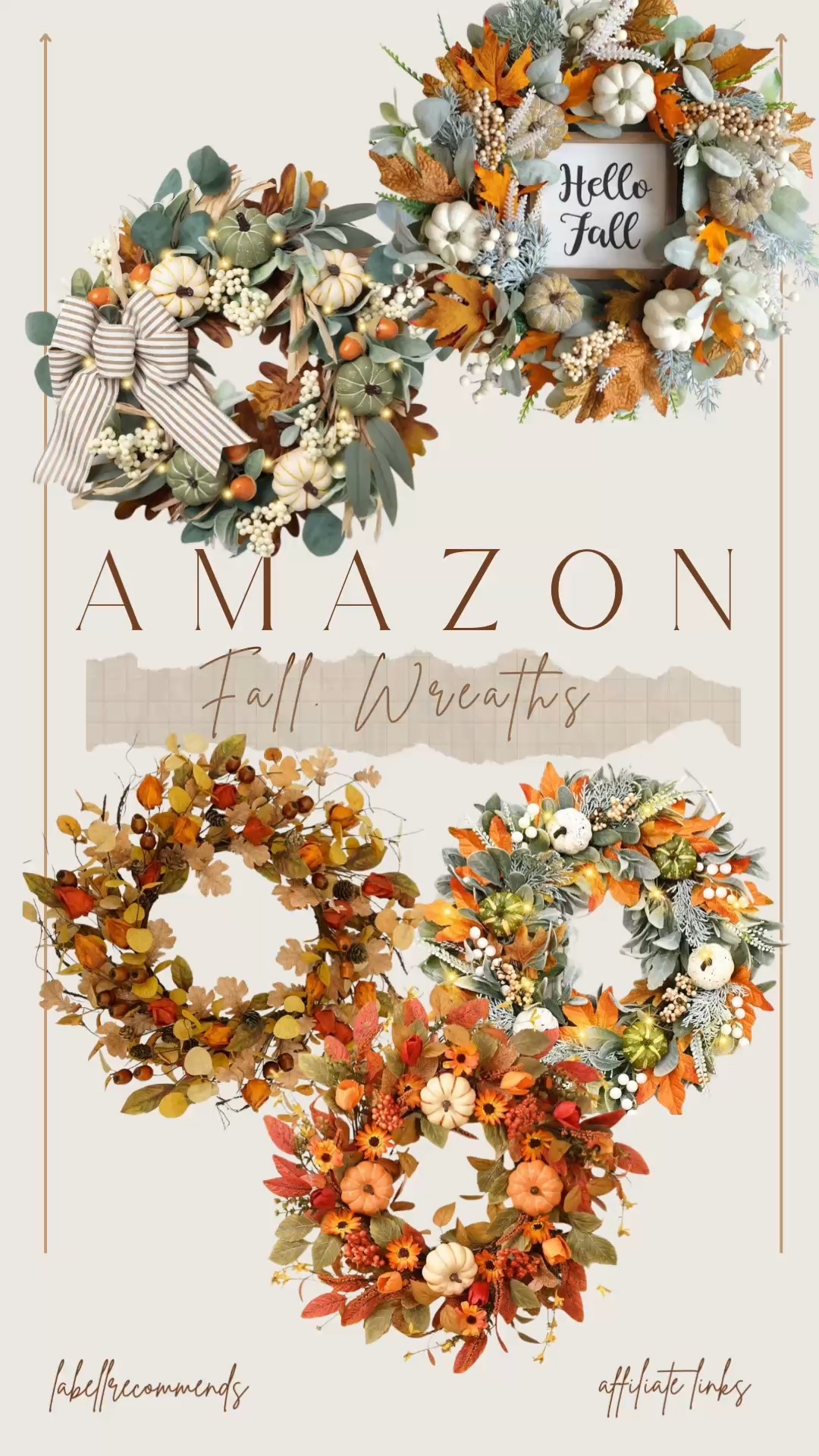 Your front door called… it’s begging for one of these gorgeous Amazon fall wreaths! 🍁 Whether you love rustic farmhouse vibes, modern minimalism, or full-on pumpkin spice energy, I found wreaths that will actually make your porch the coziest on the block. Bonus: all of them are budget-friendly and prime-ready. 

#AmazonHomeDecor #FallDecorIdeas #FrontPorchDecor #FallWreath #FallPorchDecor #HomeDecorIdeas #SeasonalDecor


Amazon fall wreaths, fall wreath for front door, farmhouse fall wreath, rustic autumn wreath, pumpkin wreath Amazon, eucalyptus fall wreath, neutral fall wreath, outdoor fall decor, Amazon seasonal decor, autumn front porch ideas


#LTKHome #LTKSeasonal #LTKFindsUnder50