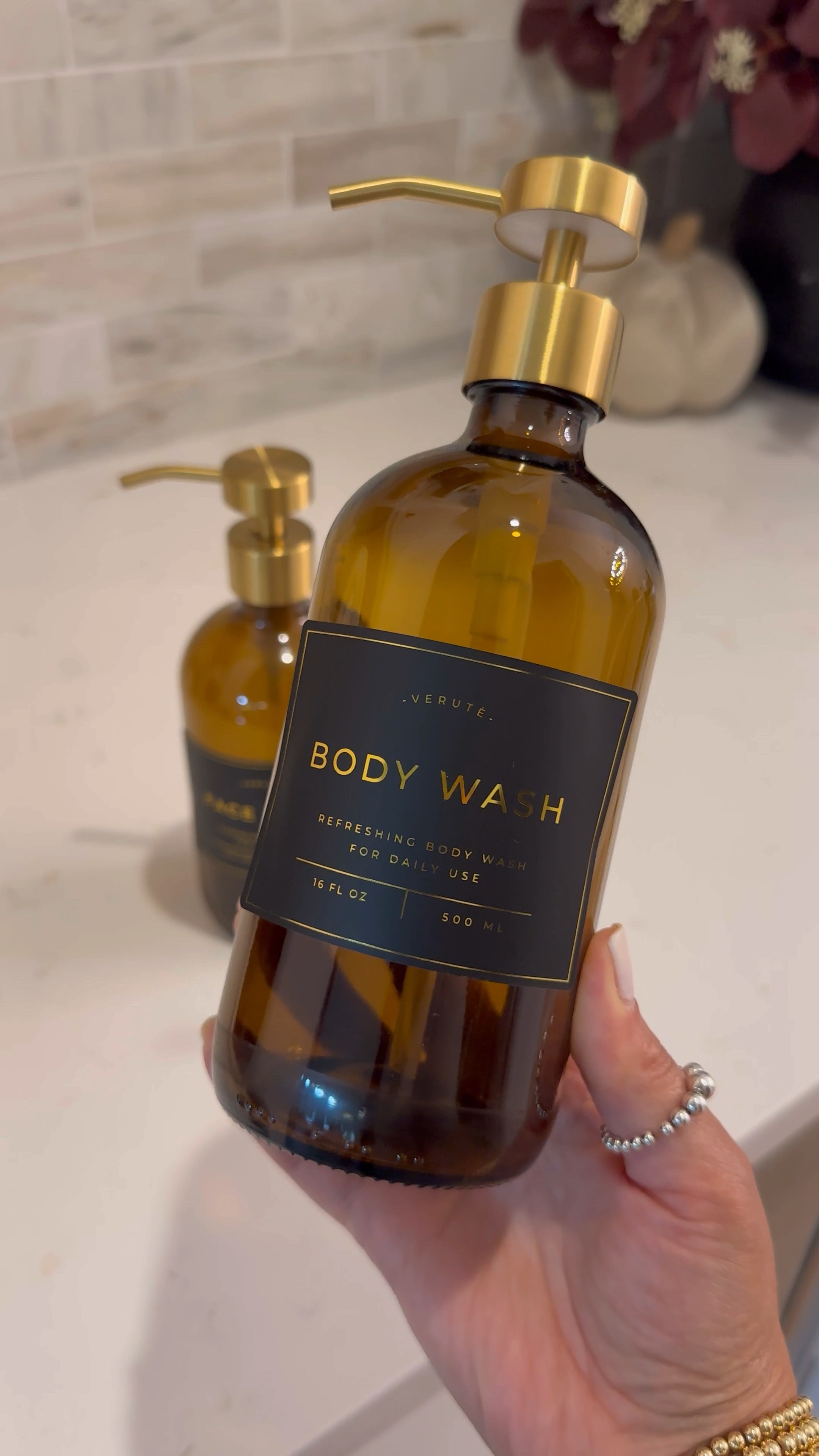 Beautiful glass Amber bottles with custom labels! 



#LTKSaleAlert #LTKVideo #LTKHome