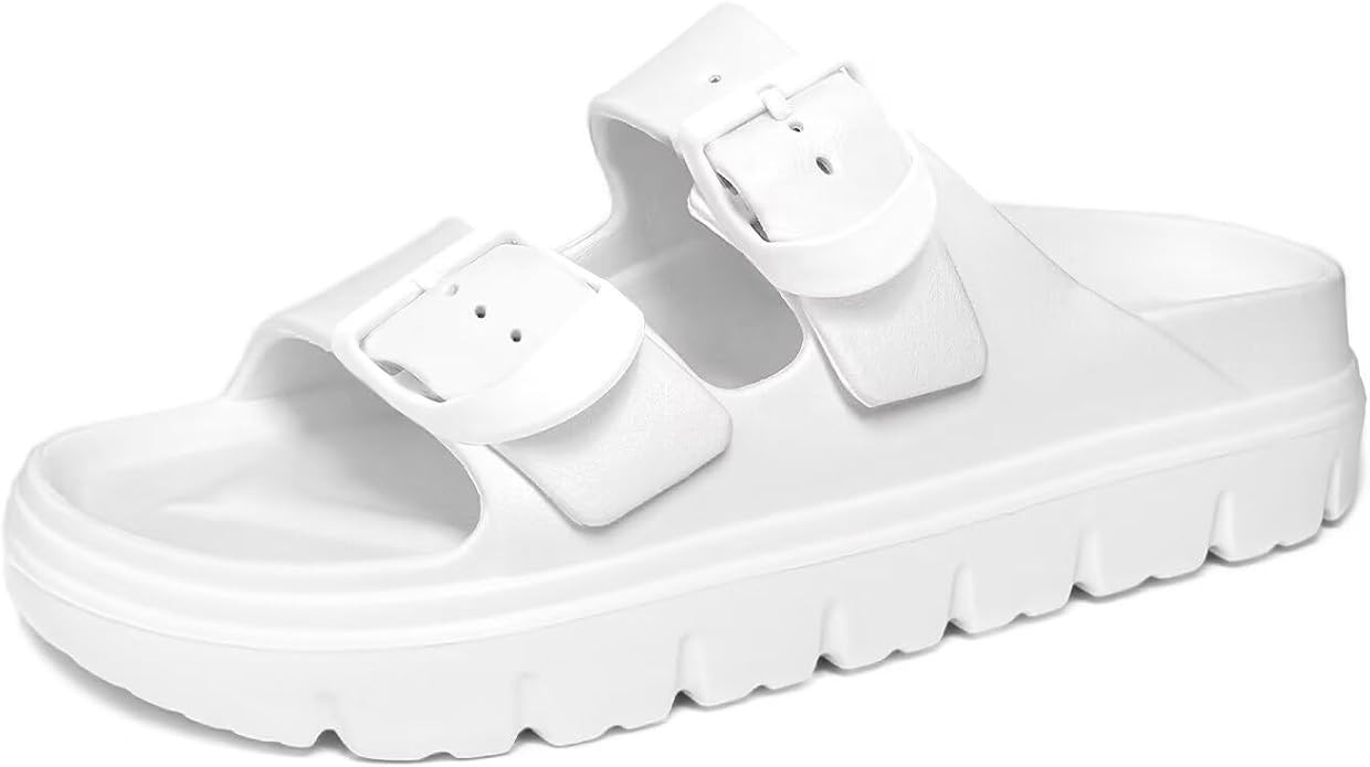 Haifago Womens Platform Sandals with Arch Support, Summer Beach Slides with Adjustable Buckle, Co... | Amazon (US)
