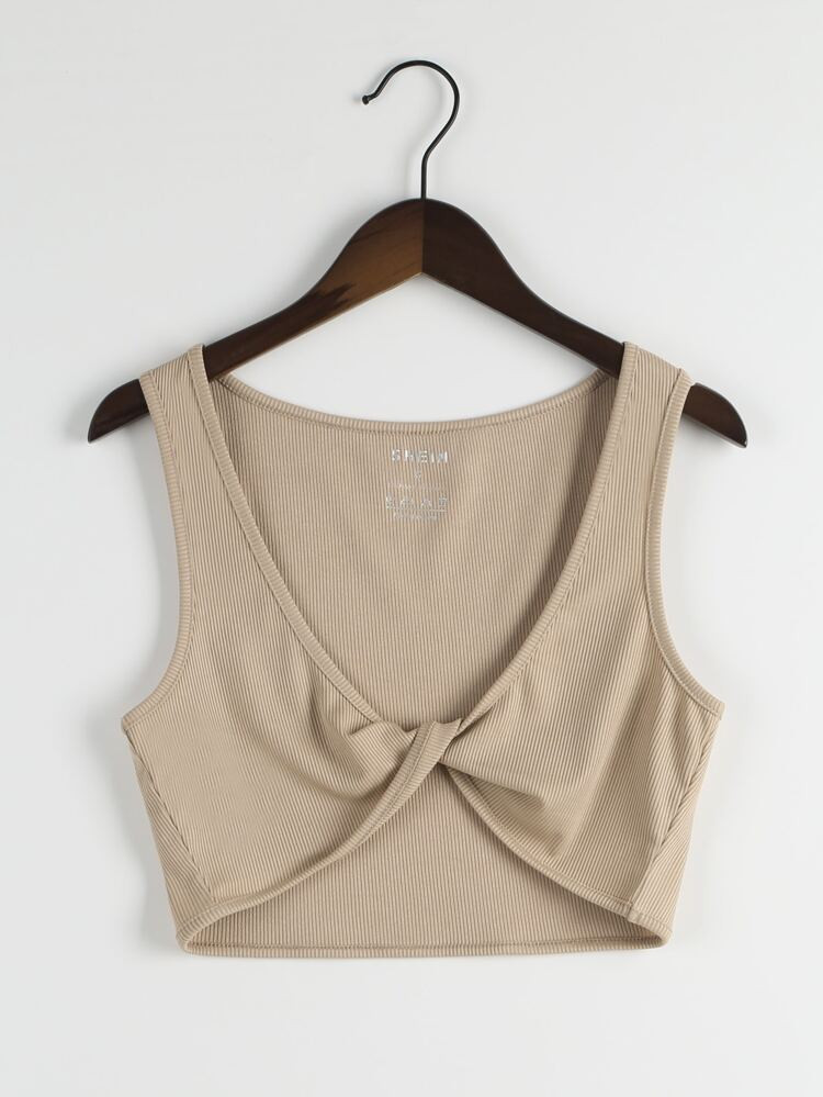 Twist Front Tank Top | SHEIN