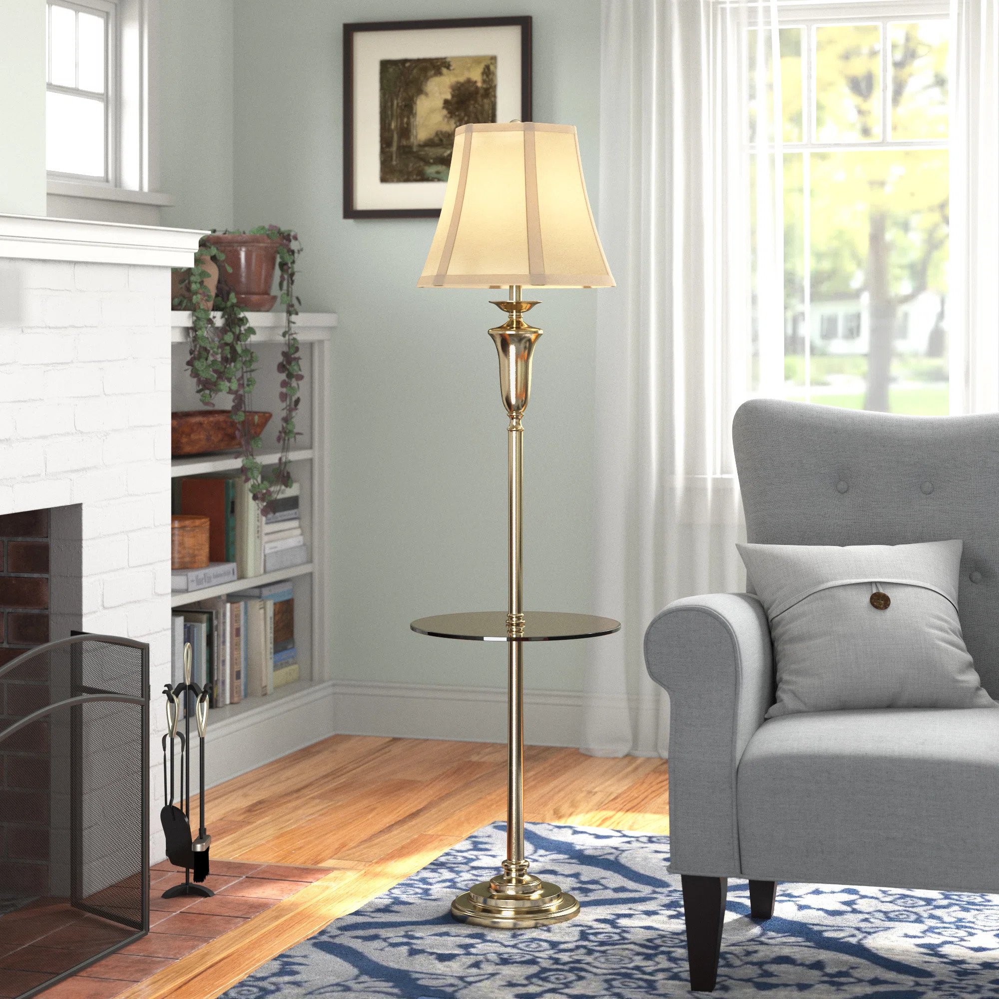 Andover Mills™ Aarush 61" Tray Table Floor Lamp & Reviews | Wayfair | Wayfair North America