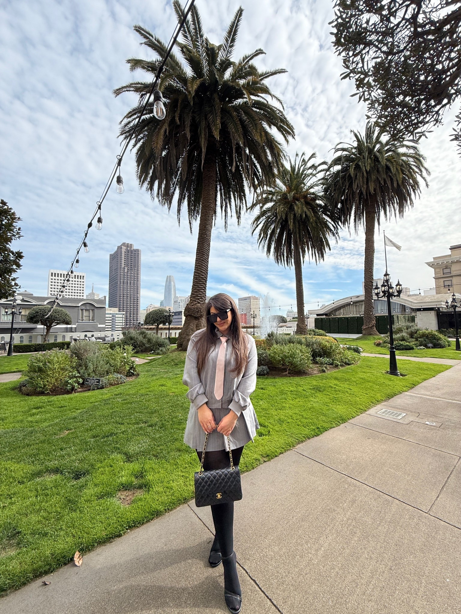 Loving this pleated grey skirt/jacket set! And I paired it with a fun light pink tie but it looks great without one as well! 

#LTKValentine #LTKgrwm #LTKootd