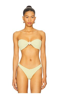 DEVON WINDSOR Noah Bikini Top in Lemon from Revolve.com | Revolve Clothing (Global)