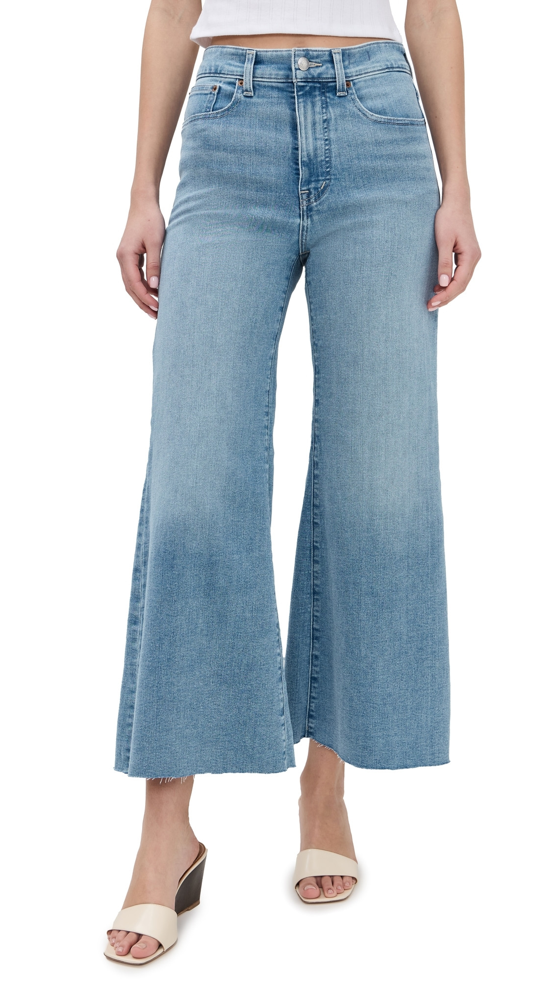 Madewell Flared Wide Leg Jeans Corley Wash 26 | Shopbop
