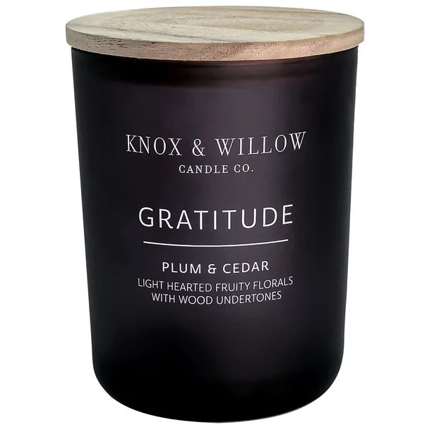 Gala Group Knox & Willow 2-Wick Candle, Gratitude, Plum & Cedar Scent, 15 oz | Walmart (US)