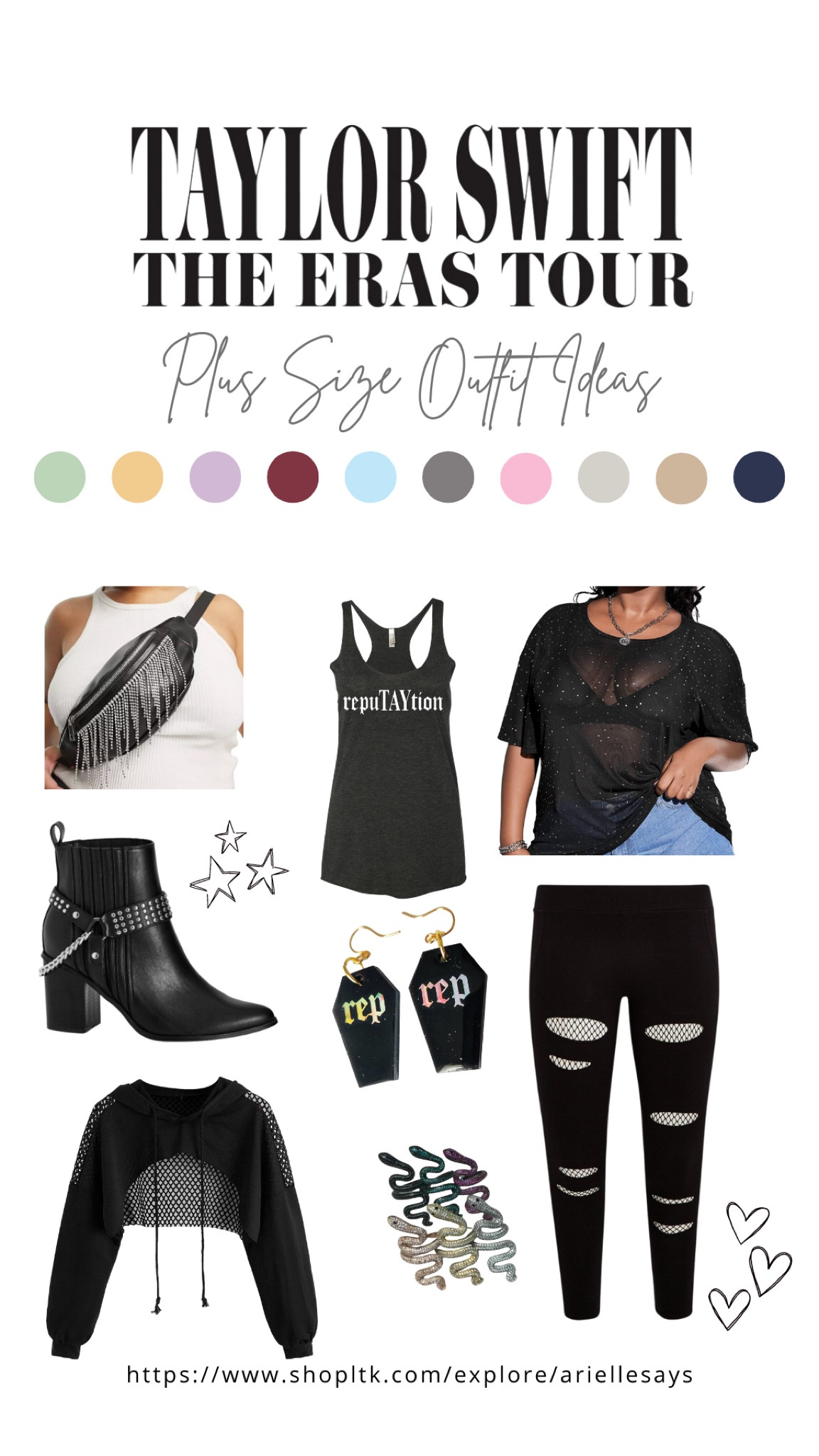 Plus size Taylor swift eras tour outfit - reputation edition! 

#LTKFestival #LTKcurves