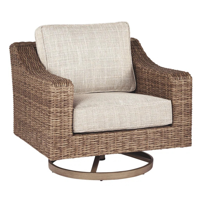 Danny Swivel Patio Chair with Cushions | Wayfair Professional