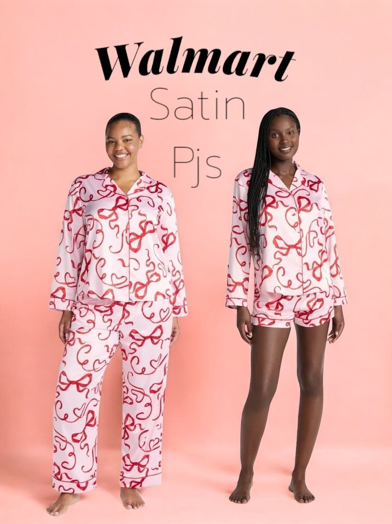 Satin pjs at Walmart!! The bow trend is very in so don’t miss out on these! 🎀

#LTKStyleTip #LTKFindsUnder50 #LTKU