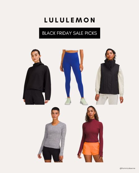 Lululemon Black Friday sale picks! Activewear picks for the runner or gym goer🏃🏼‍♀️💪🏻 I’m personally purchasing the insulated vest and base pace leggings!

#LTKCyberweek #LTKSeasonal #LTKsalealert