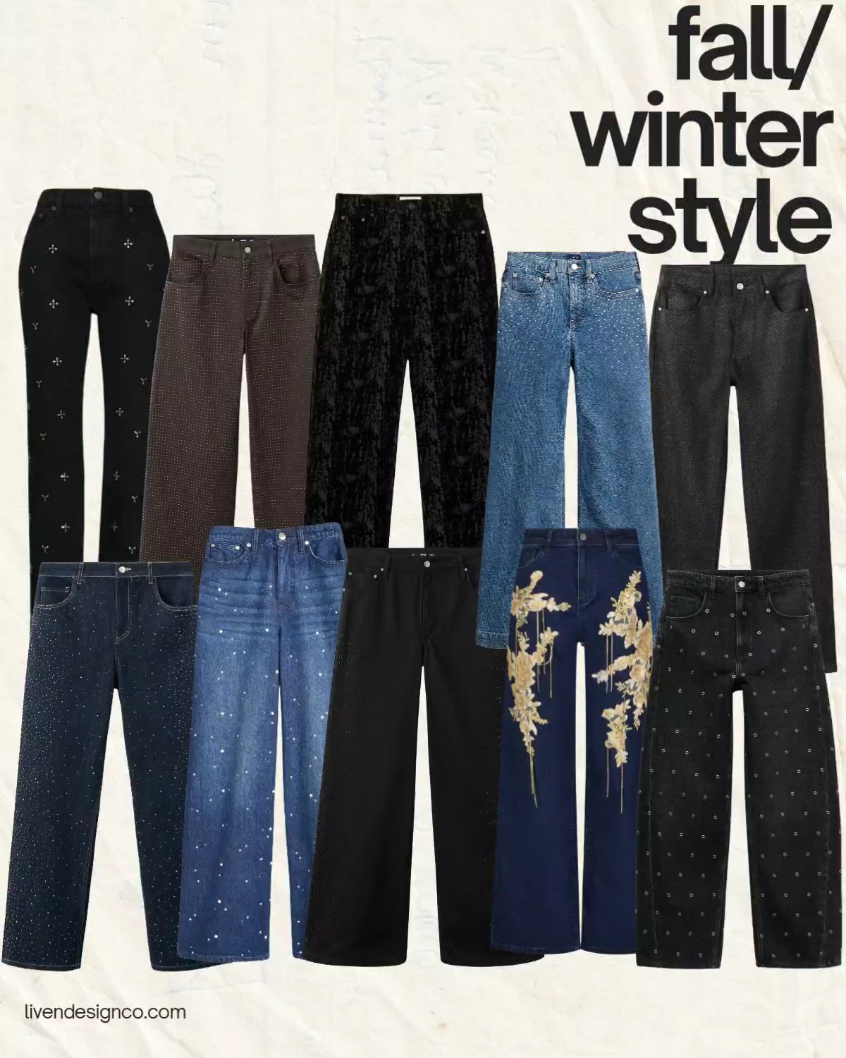 Fall winter style. Fancy jeans. Bedazzled jeans. Studded jeans. Shiny jeans. Glitter jeans. Embellished denim. Sparkle jeans. Wide leg jeans. Slim straight jeans. Barrel jeans. Eyelet jeans. Flocked denim. Rhinestone jeans

#LTKSeasonal #LTKSaleAlert #LTKFindsUnder100