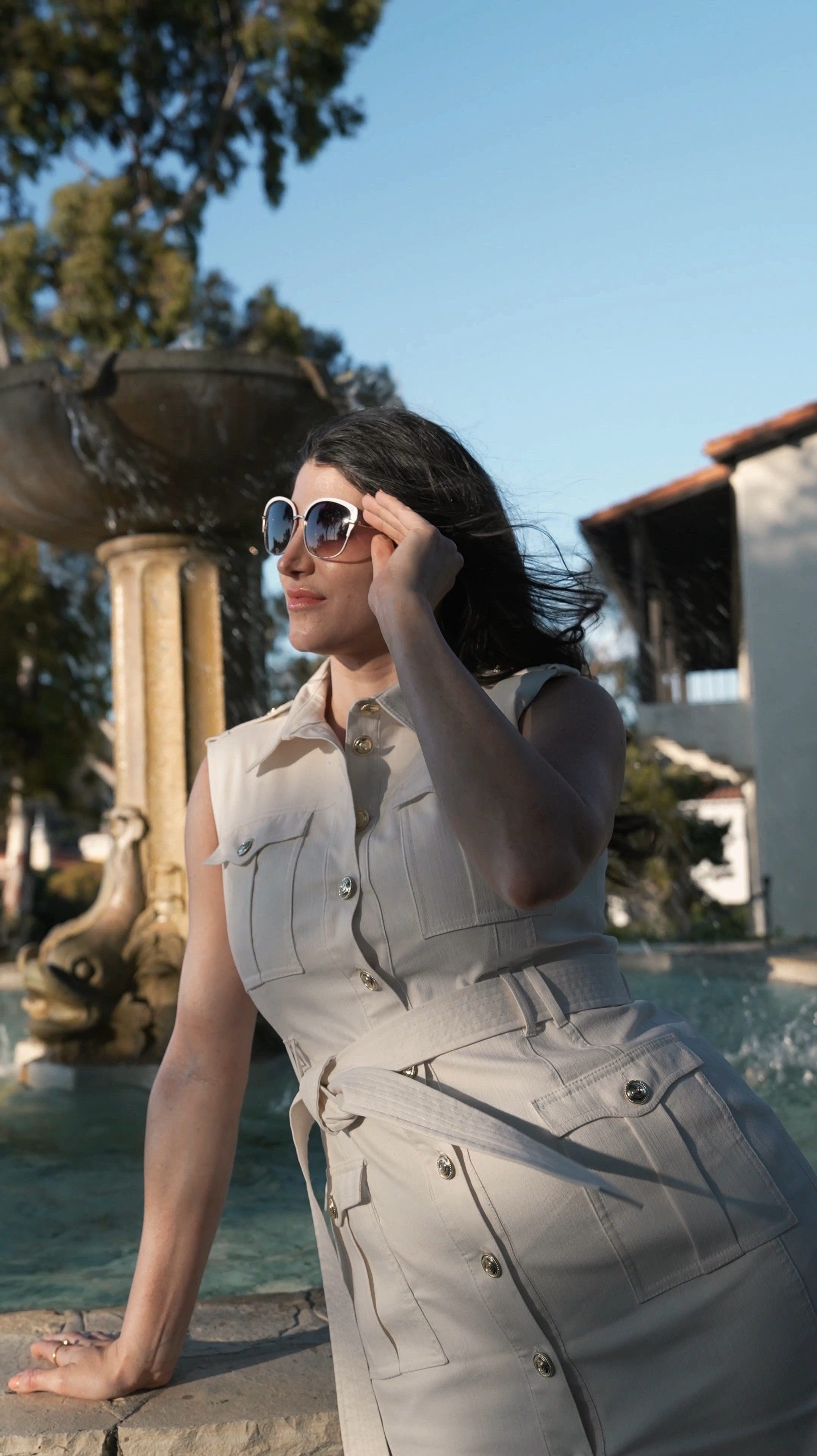 The ultimate summer outfit  with @karenmillen. ☀️ A crisp white button-up denim dress.

Perfect for strolling the streets of Italy or capturing attention in the board room.

#MyKM #karenmillen #whitedress #weartowork #officestyle #whitedress #summersale  