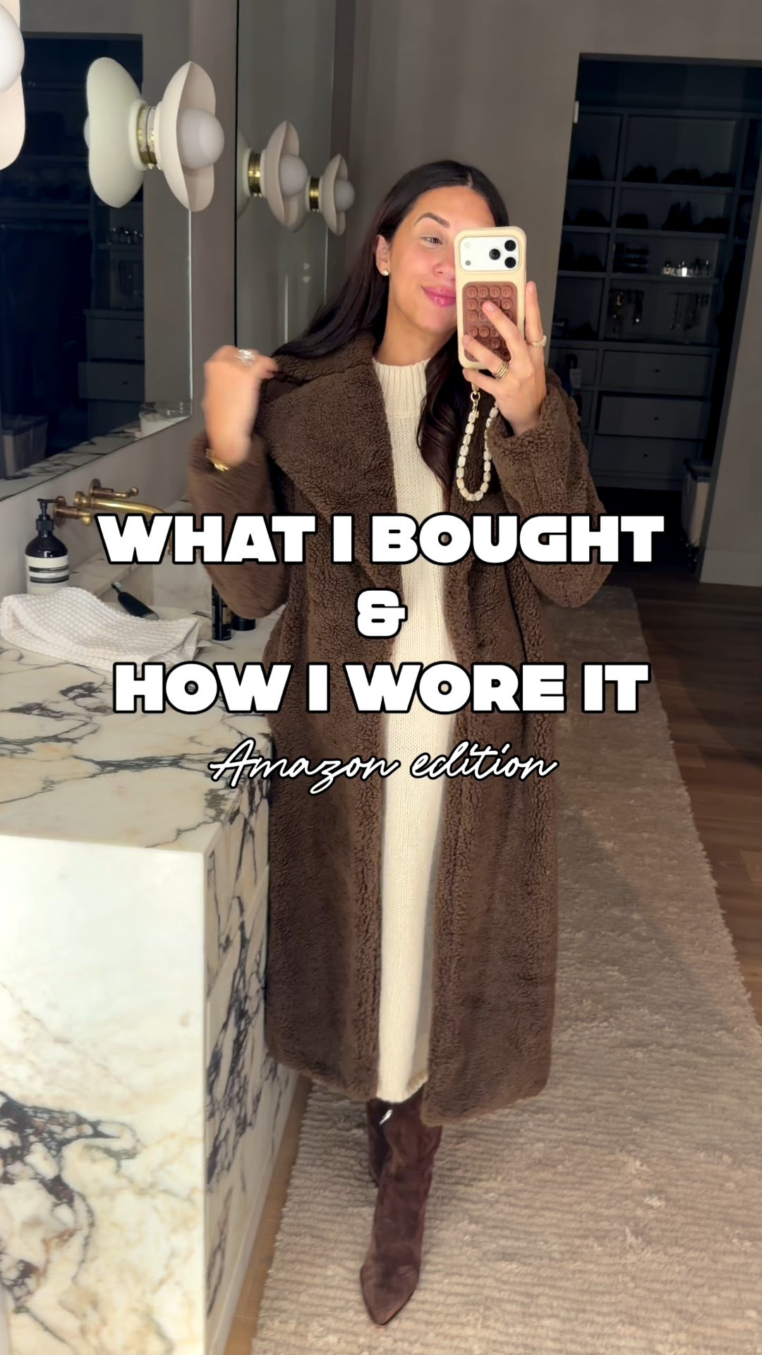 Dress: medium
Brown coat: medium (dede35)
Denim Shacket: medium

Don’t you just love when you find like really good finds on Amazon?? I know it’s so hit or miss but this one checks all of my boxes 👏🏽 

Dressupbuttercup.com #dressupbuttercup #dederaad 