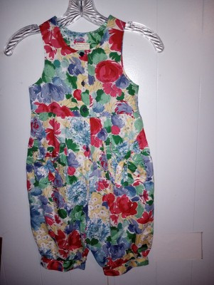 LAURA ASHLEY Mother & Child Vintage Baby Girl Floral Romper 4Years  | eBay | eBay US