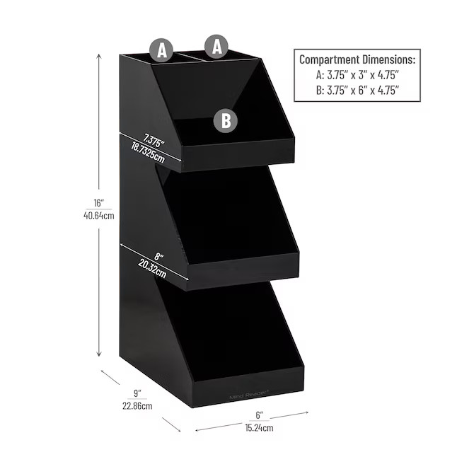 Mind Reader Ultimate Coffee Tea Condiment Organizer- 3 Tier Vertical Coffee Cup and Beverage Acce... | Lowe's
