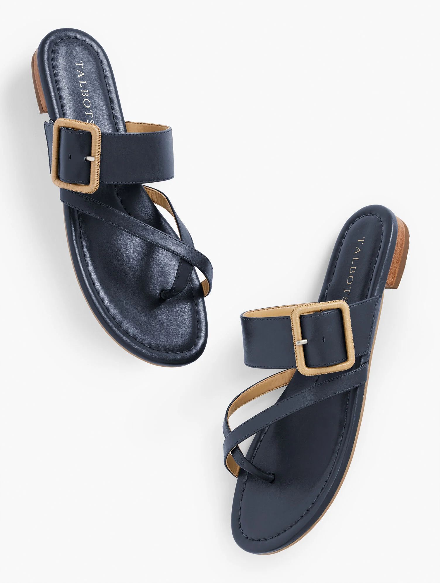 Gia Buckle Nappa Sandals | Talbots