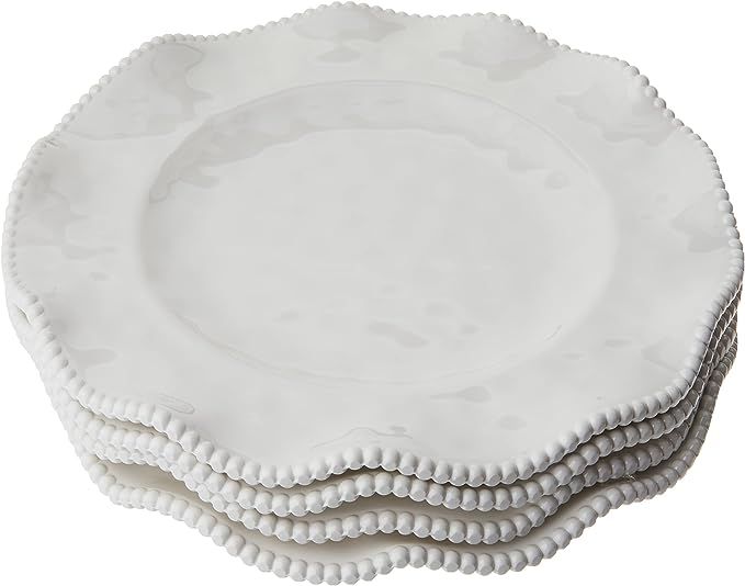 Certified International Perlette Cream Melamine 11" Dinner Plates, Set of 4 | Amazon (US)