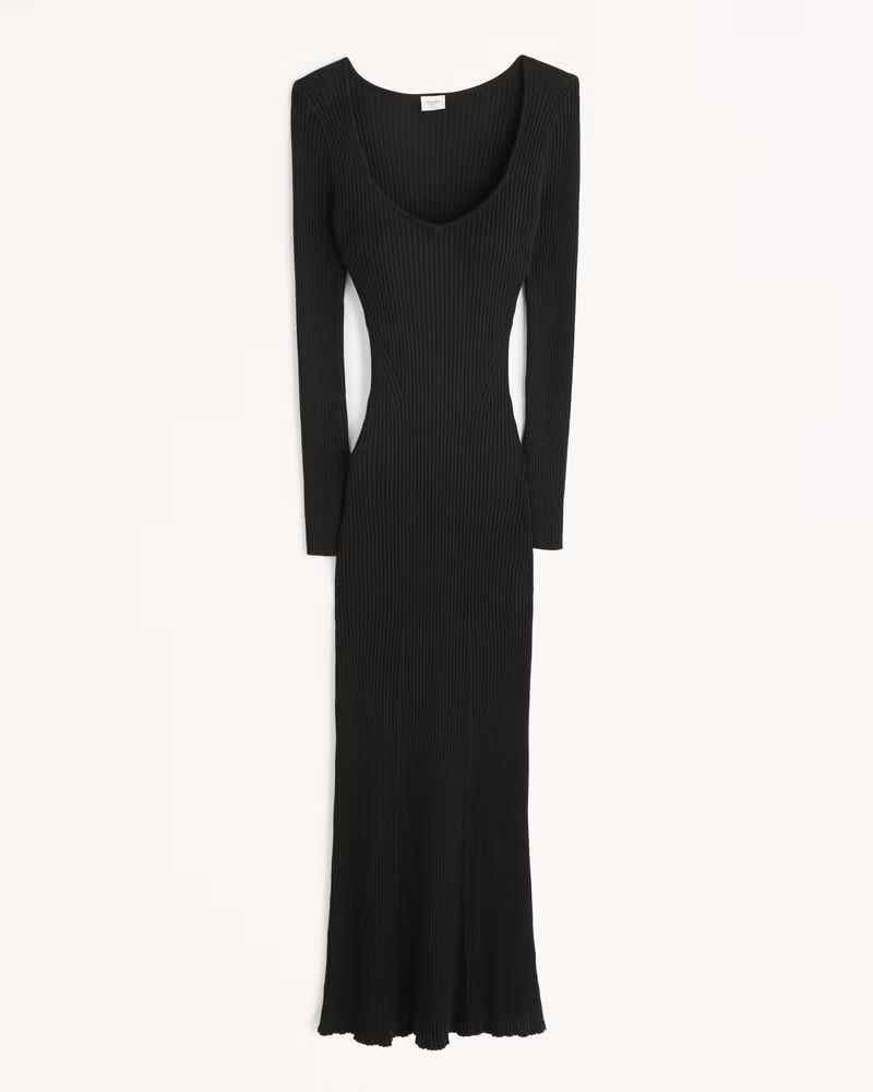 Women's Long-Sleeve Ribbed Maxi Sweater Dress | Women's Dresses & Jumpsuits | Abercrombie.com | Abercrombie & Fitch (US)