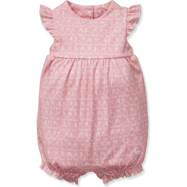 Baby Pima Isla Play Romper in Hoppy Days Pink | Maisonette