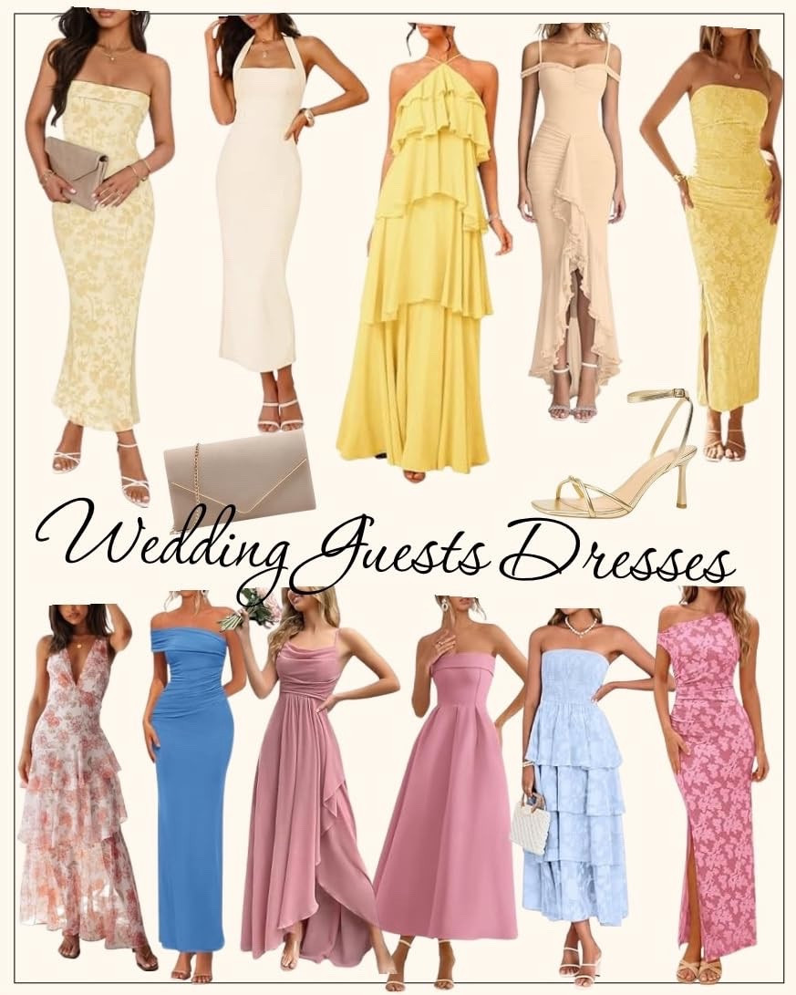 Spring wedding guest dress inspiration that is equal parts romantic and elegant. From soft pastels to flowing silhouettes and statement details, these dresses are perfect for garden weddings, beach ceremonies, and formal celebrations.

Light fabrics and flattering fits make these styles easy to wear while still looking elevated and event ready.

Which dress are you saving for your next wedding?

spring wedding guest dresses, wedding outfit ideas, spring dresses, elegant dress inspiration, formal outfit ideas, feminine style, wedding season outfits, romantic dresses, event style

#springweddingguest #weddingguestdress #springdresses #weddingseasonstyle #eventoutfits #elegantstyle #dressinspiration #springfashionfinds #outfitideasforwomen #fashioninspo

#LTKWedding #LTKSeasonal #LTKgrwm