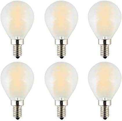 OPALRAY G45(G14) Style Small Globe LED Filament Tungsten Dimmable Bulb, 4W 400LM, 40W Incandescen... | Amazon (US)